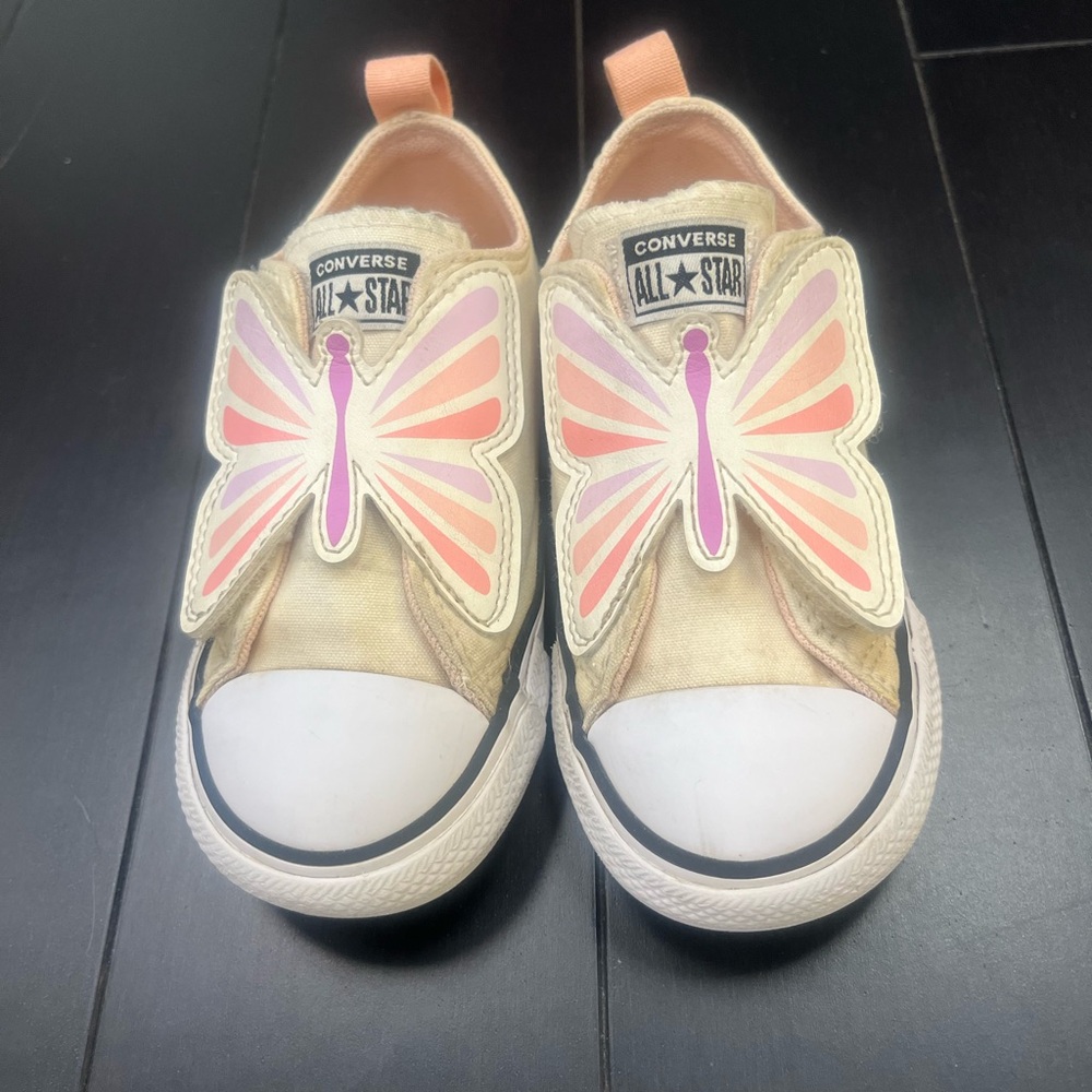 SOLD on other site. Converse Chuck Taylor All Star One Strap Butterfly Sneakers